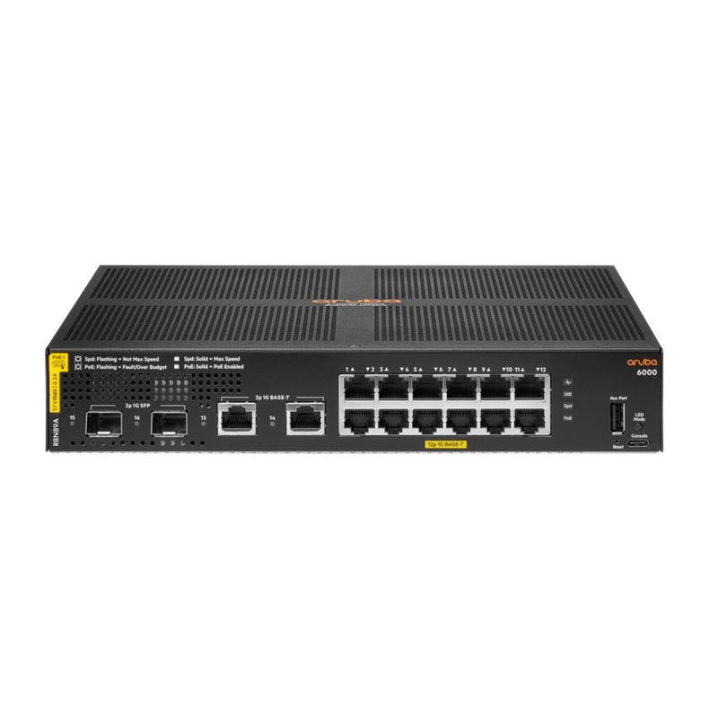 R8N89A, Aruba CX 6000 Switch, 24x1G RJ45/4xSFP/Layer 2