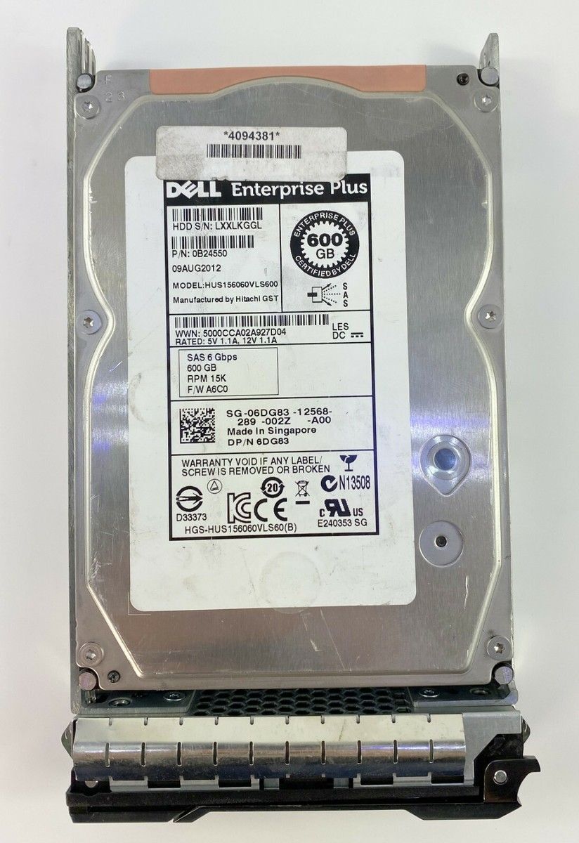 Hitachi HUS156060VLS600: 600GB 15K RPM SAS Hard Drive Specs