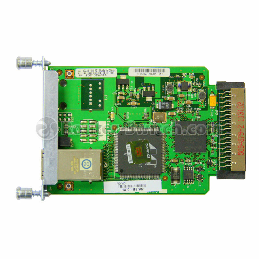 HWIC-1FE, Cisco HWIC Series Router Card, 1x10/100Mbps RJ45 Routed Port