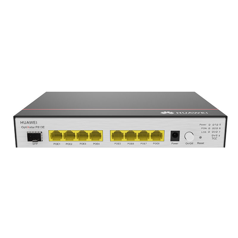 OptiXstar-P813E, Huawei OptiXstar Series ONU, 1xXGS-GPON/8xGE (PoE+)/220x150x35mm