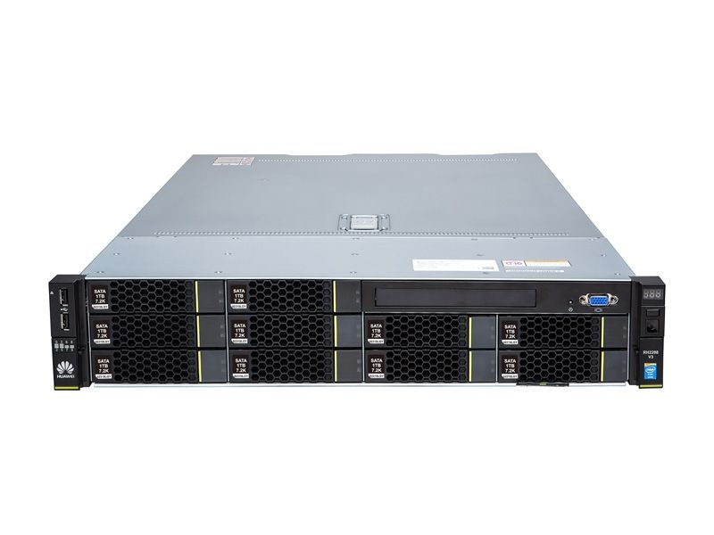 RH2288H-V3, Huawei RH2288H V3 Rack Server, Intel Xeon E5-2600 V3, 24 DDR4 DIMMs, 2 hot-swap PSUs