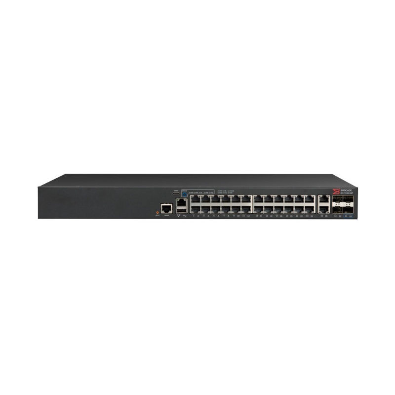 ICX7150-24P-4X1G, Ruckus ICX7150 Switch, 24x PoE+ 1G, 4x SFP Uplink, 370W PoE
