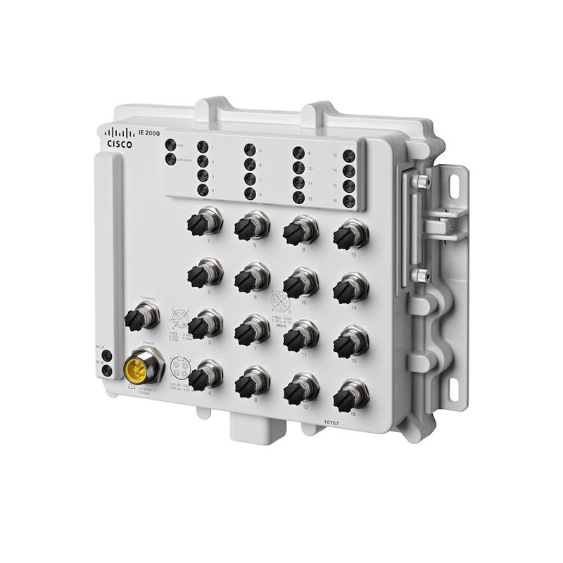 IE-2000-16T67-B, Cisco IE2000 Switch, 16x10/100Base-T/IP67/No Fan