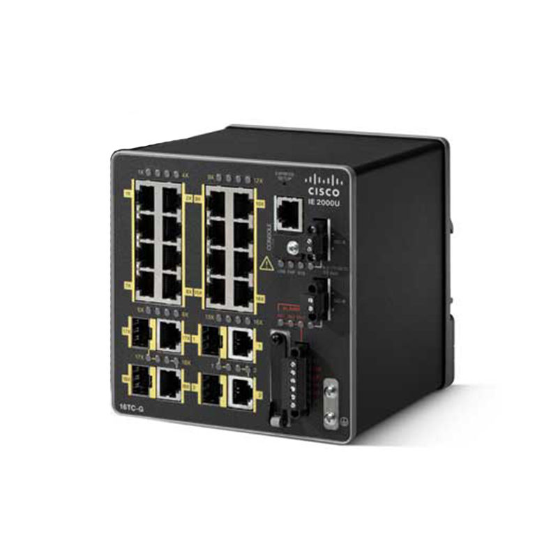 IE-2000U-16TC-GP, Cisco IE2000U Industrial Switch, 16xFE Copper/2xGE Combo/LAN Base