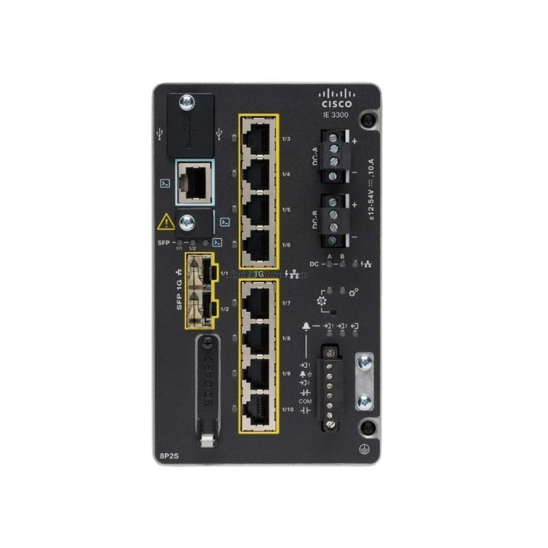 IE-3300-8T2S-E, Cisco Catalyst IE3300 Switch, 8xGE PoE+/2xGE SFP/Modular