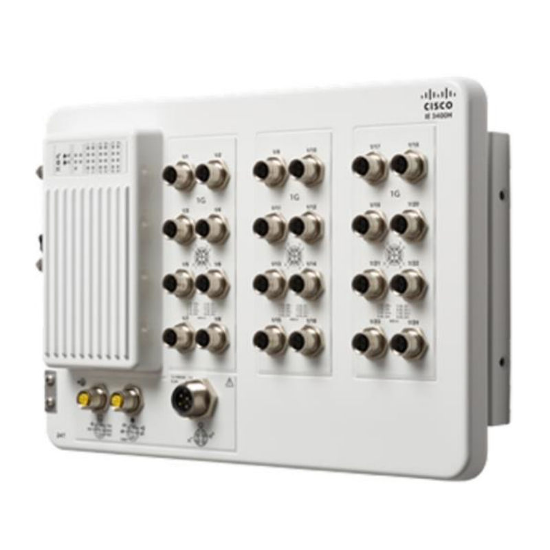 IE-3400H-24FT-E, Cisco Catalyst IE3400 Heavy Duty Switch, 24xFE M12/Enhanced NE/Industrial Design