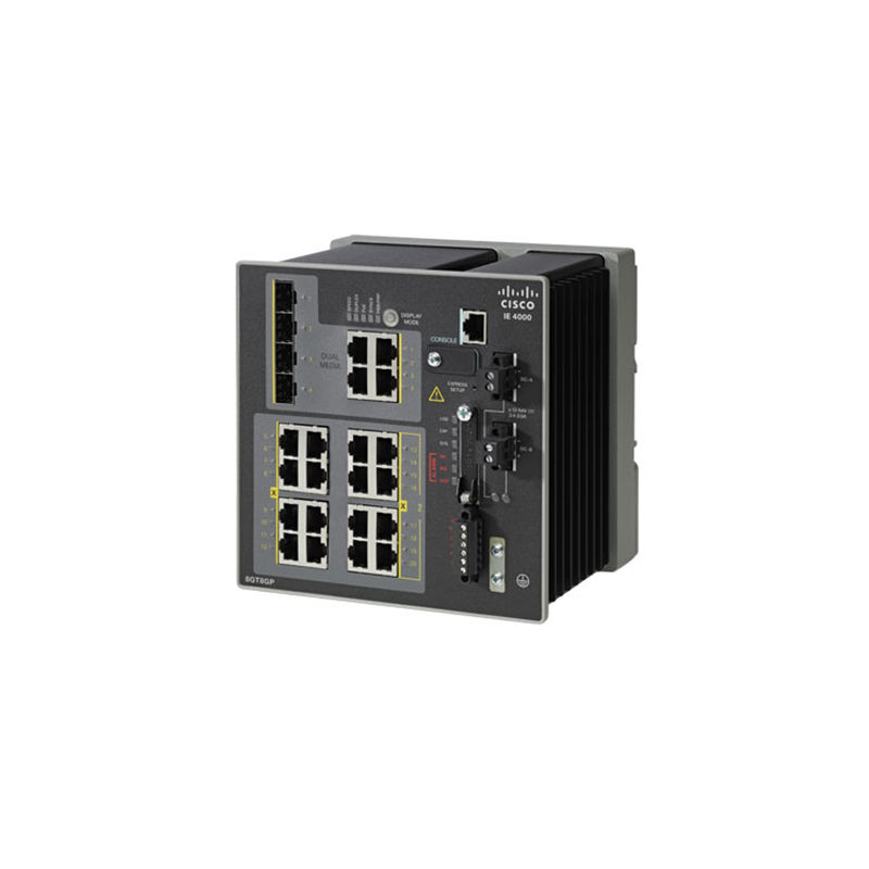IE-4000-8GT8GP4G-E, Cisco IE 4000 Switch, 8 x 1G PoE/8 x 1G RJ45/4 x 1G Combo