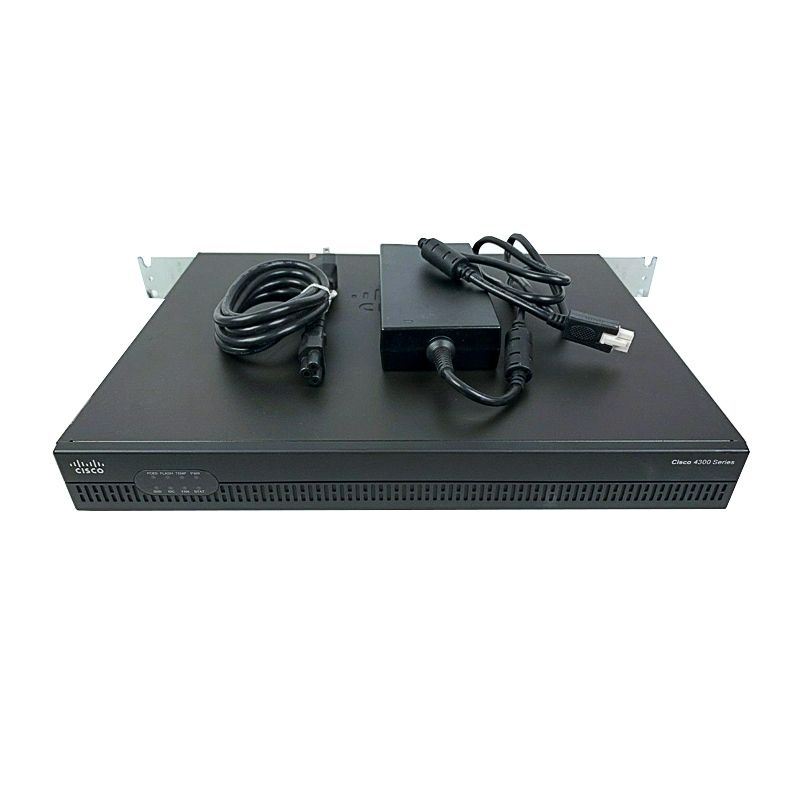 ISR4321-SEC/K9, Cisco ISR4321 Router, 100Mbps throughput/2 WAN-LAN ports/1 SFP port