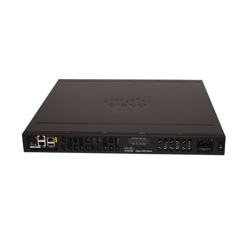 ISR4331-V/K9, Cisco ISR4331 Router, 100Mbps-300Mbps throughput/3 WAN-LAN ports/2 SFP ports