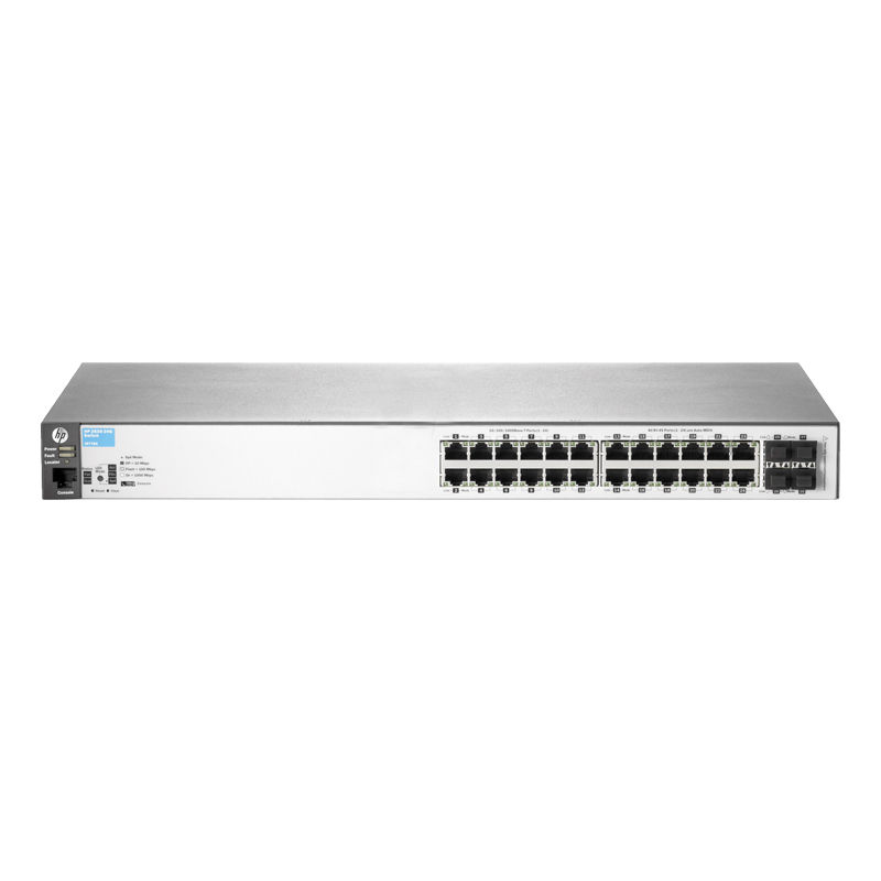 J9776A, Aruba 2530 Switch, 24xGE ports/4xSFP slots/Fanless