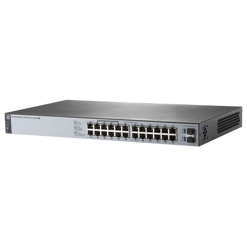 J9983A, Aruba HPE 1820-24G-PoE+ Switch, 24xGE PoE+/185W PoE/No Fan