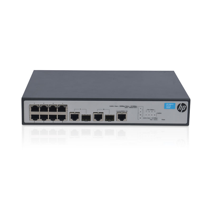JG536A, Aruba HP 1910 Series Switch, 8xGE RJ45/2xGE SFP/Fanless