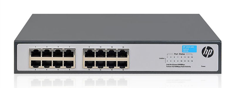 JH016A, Aruba OfficeConnect 1420 Switch, 16xGE ports