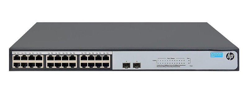 JH018A, Aruba 1420 Switch, 24xGE/2xSFP/Unmanaged