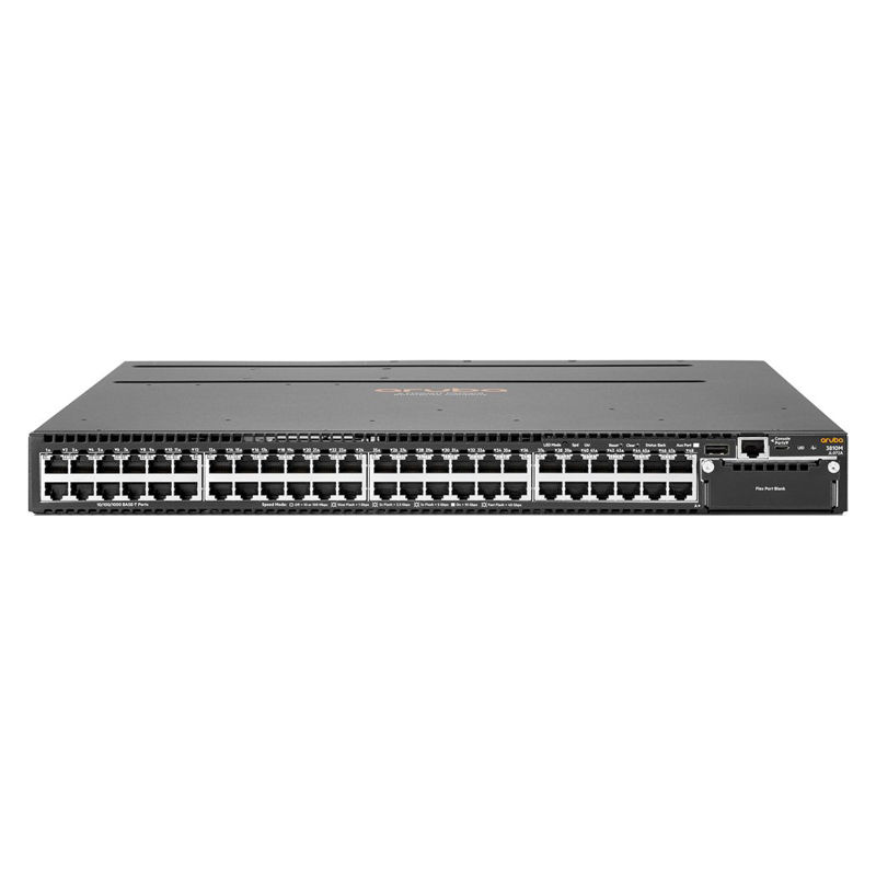 JL072A, Aruba 3810M Switch, 48xGigabit/1 expansion slot/No Fan & PSU