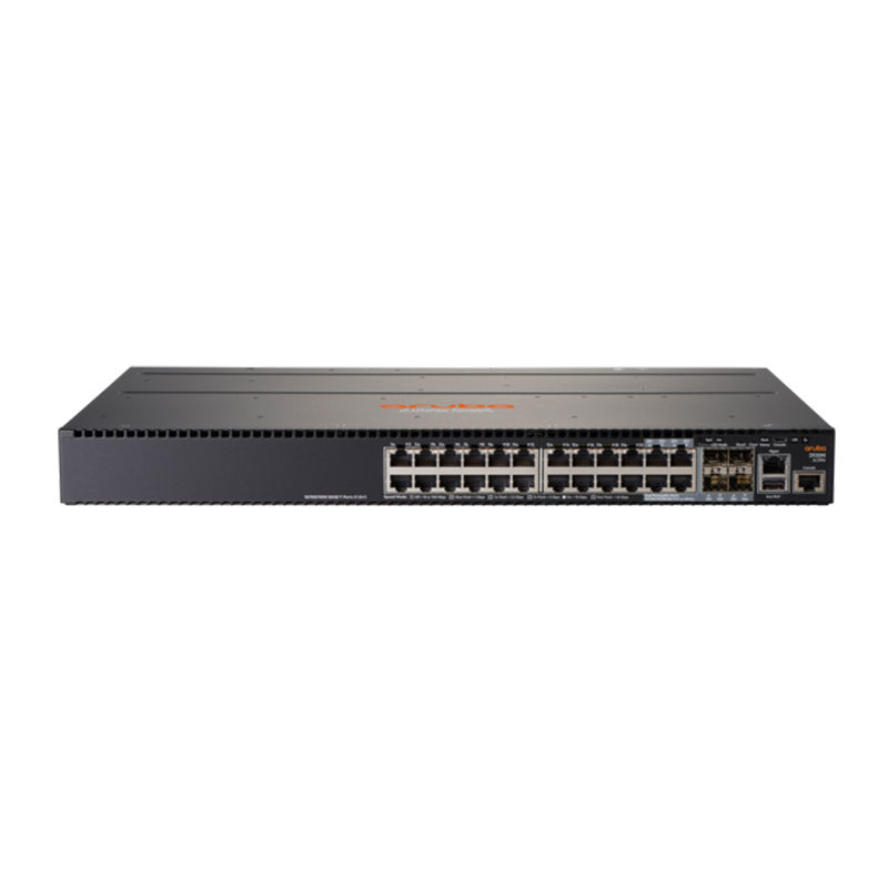 JL324A, Aruba 2930M Switch, 24xSmart Rate PoE+/1-slot/No Fan & PSU
