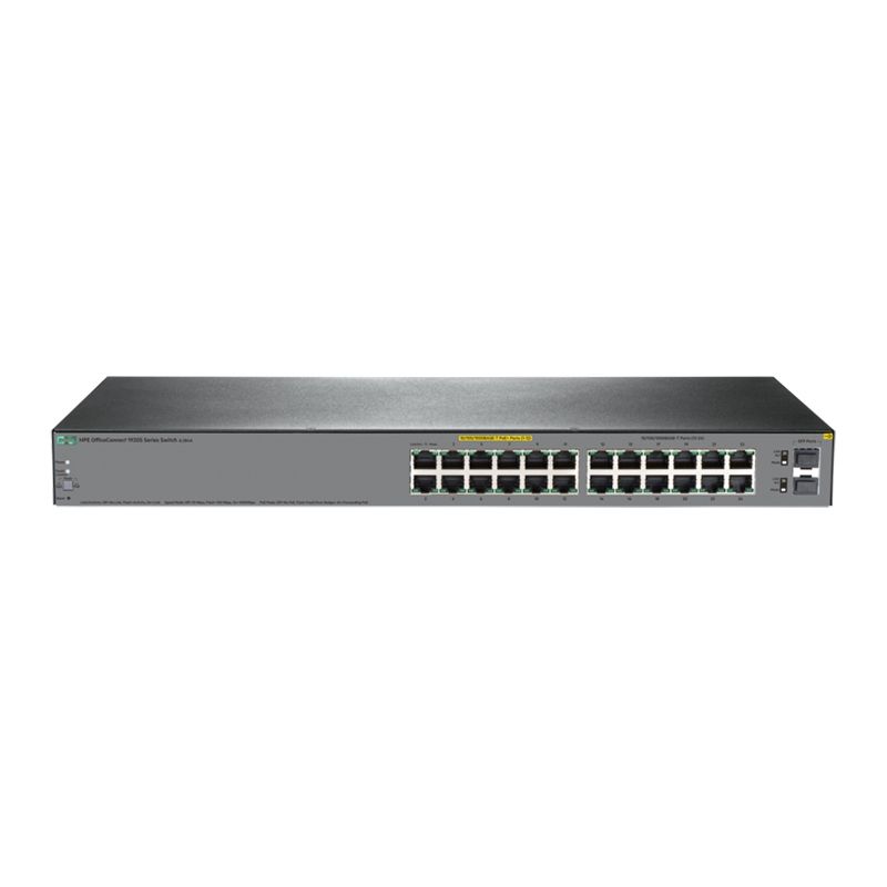 JL384A, Aruba HPE OfficeConnect Switch, 24xGE/2xSFP/185W PoE+