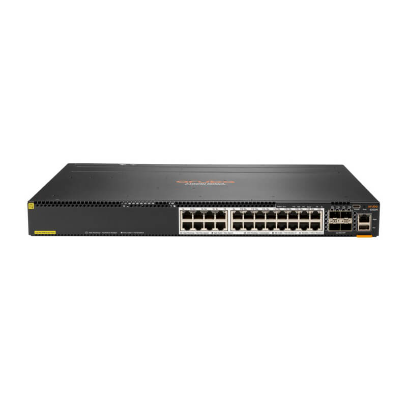 JL660A, Aruba 6300M Switch, 24xSmart Rate PoE/4xSFP56/1/2.5/5GbE