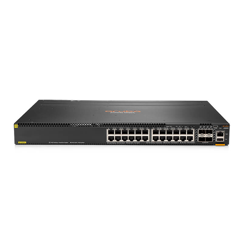 JL662A, Aruba 6300M Switch, 24x1GbE PoE/4xSFP56/Layer 3