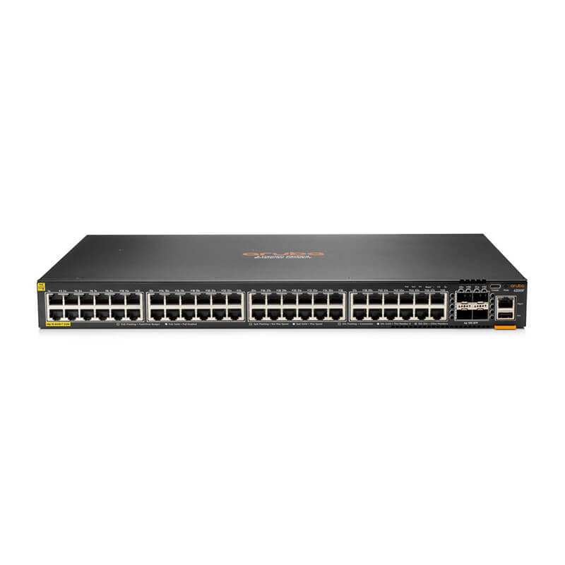 JL727A, Aruba 6200F Switch, 48xGE PoE/4xSFP+/370W