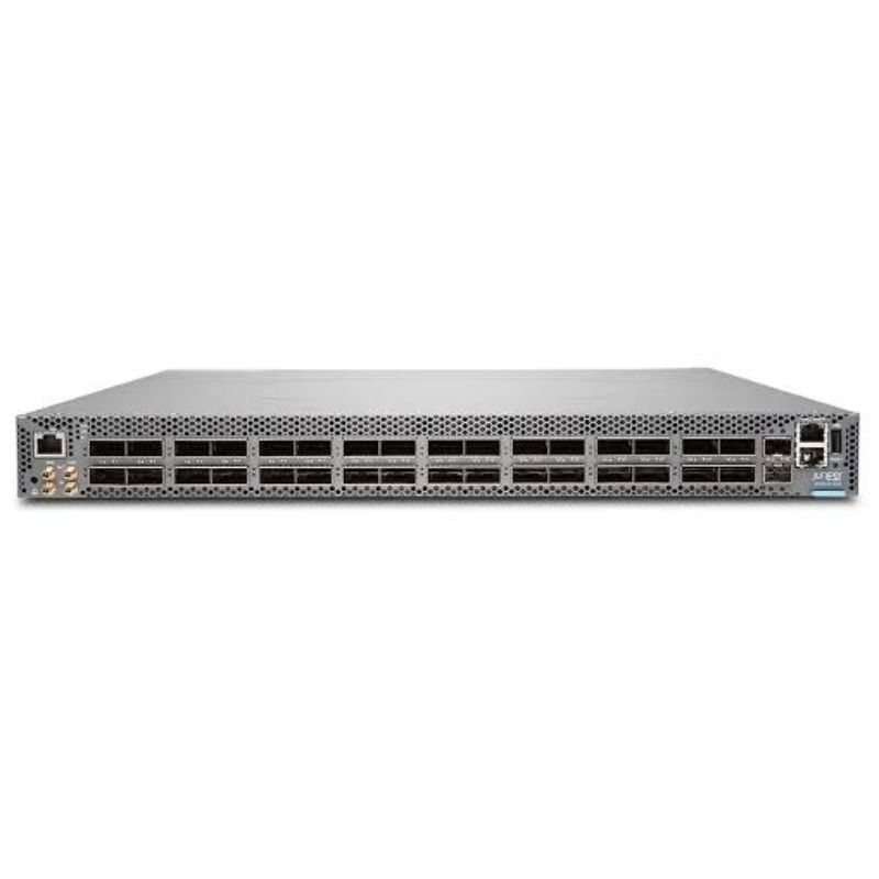 QFX5220-32CD-AFI, Juniper QFX5220 Switch, 32x400G ports/Dual AC PSUs/Airflow in