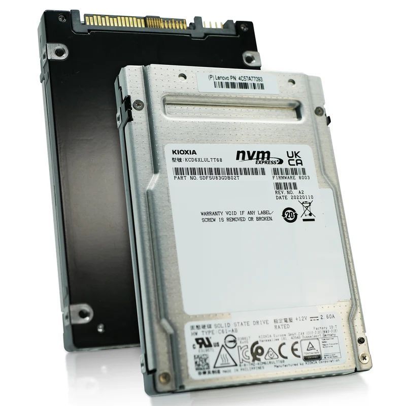 Kioxia CD6-R Series 7.68TB NVMe PCIe 4.0 x4 2.5" U.3 Enterprise SSD