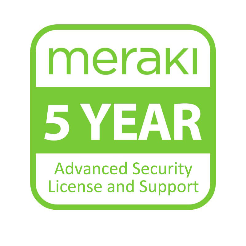 LIC-MX64-SEC-5YR, Cisco License, 5 year subscription/Advanced Security/For MX64