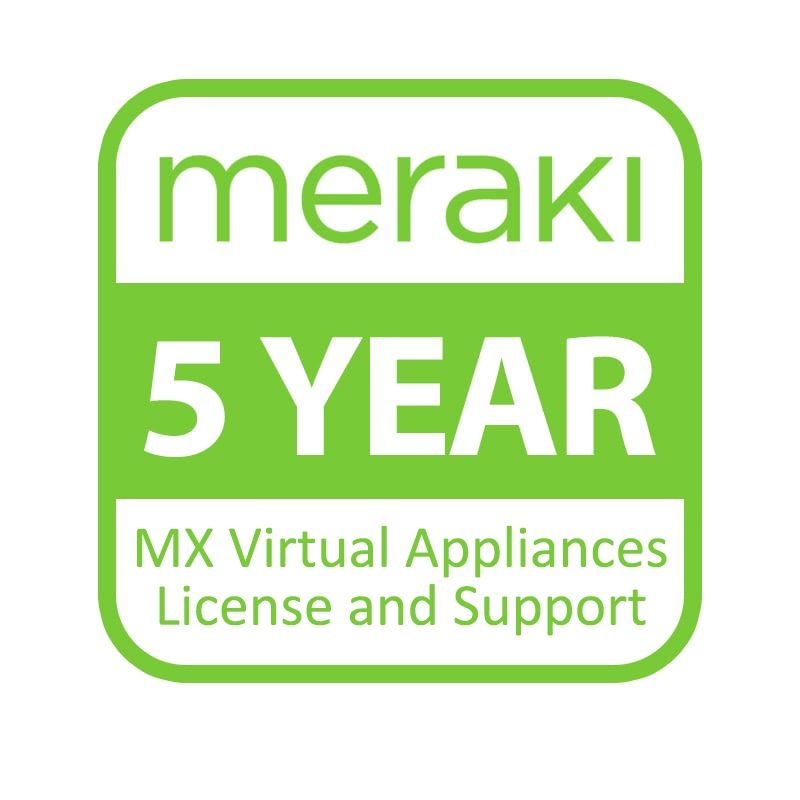 LIC-VMX100-5YR, Cisco Meraki vMX100 License, 5 year License/Support