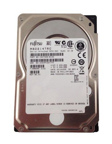 Fujitsu MBD2147RC Hard Drive 146GB 10k SFF SAS