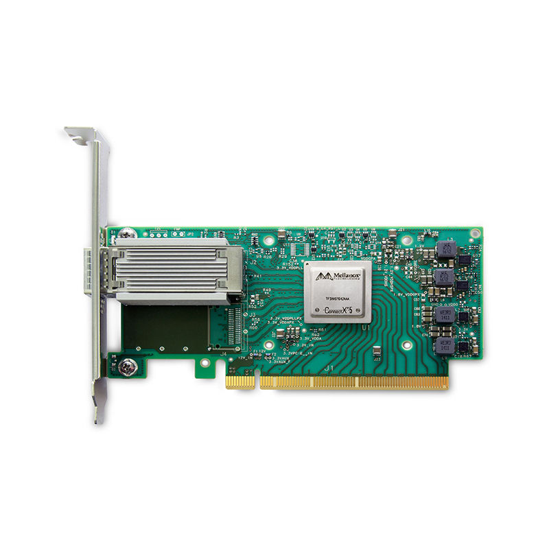 MCX515A-CCUT, NVIDIA Mellanox ConnectX-5 EN NIC, 100GbE QSFP28/PCIe3.0 x16/UEFI Enabled