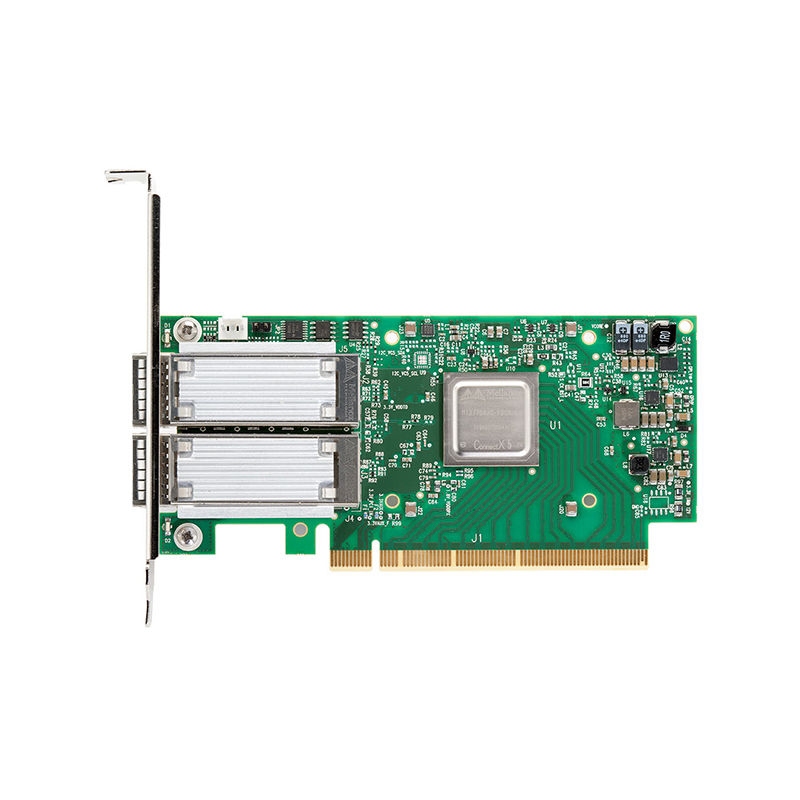MCX516A-CDAT, NVIDIA Mellanox ConnectX-5 Ex Network Interface Card, 100GbE Dual QSFP28/PCIe4.0 x16/Tall Bracket