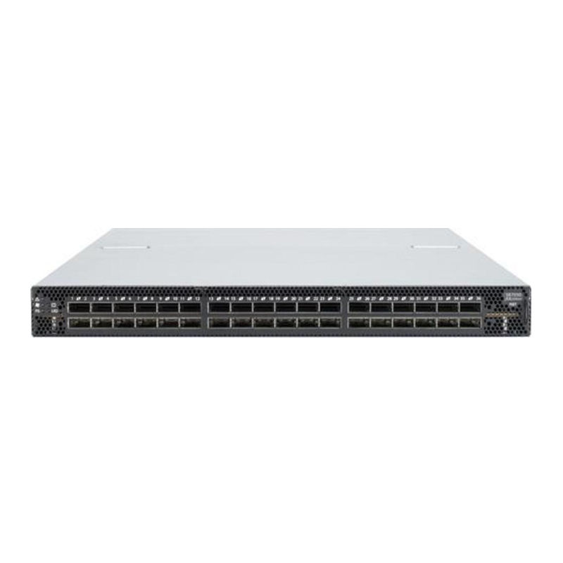 MSB7800-ES2F, NVIDIA Mellanox Switch-IB 2 EDR InfiniBand Switch, 36xQSFP28/2xAC PSU/x86 dual core