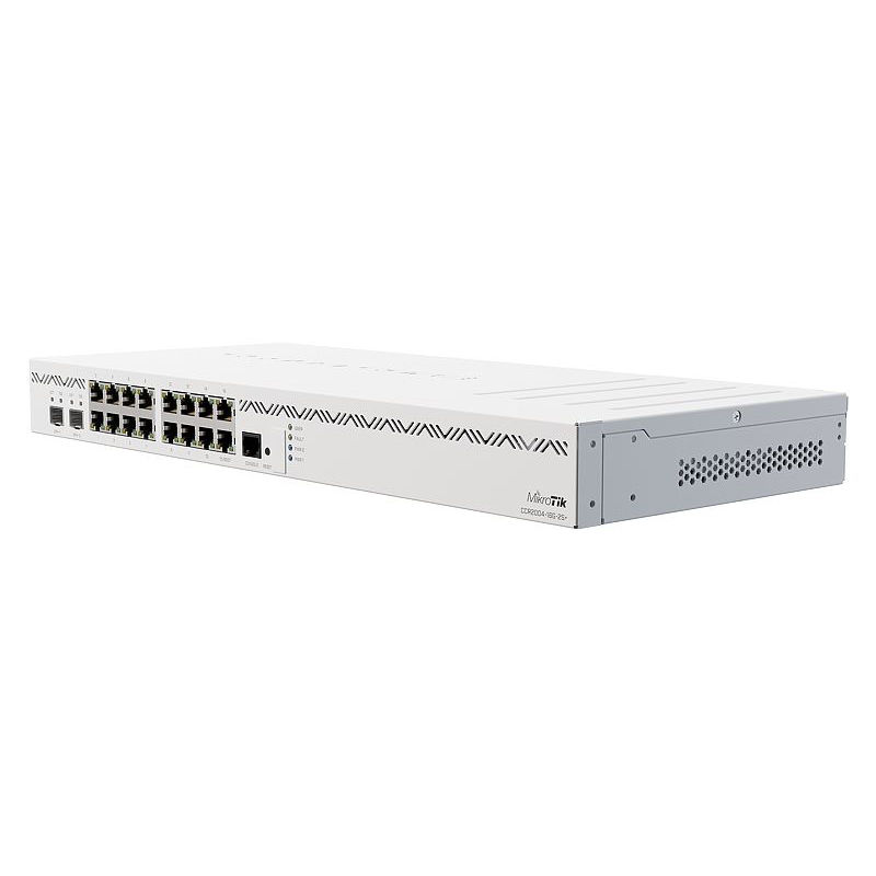 CCR2004-16G-2S+, Mikrotik CCR2000 Series Router, 16xGE/2x10G SFP+/Active Cooling