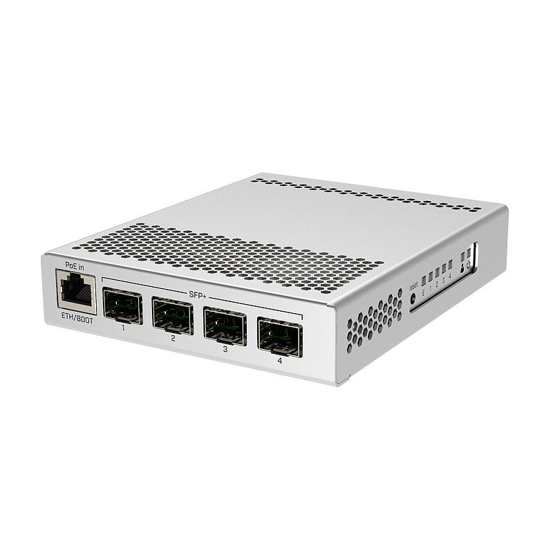 CRS305-1G-4S-plus-IN, Mikrotik CRS300 Switch, 1xGE 4xSFP+ 10Gbps/Compact Size/Fanless Design