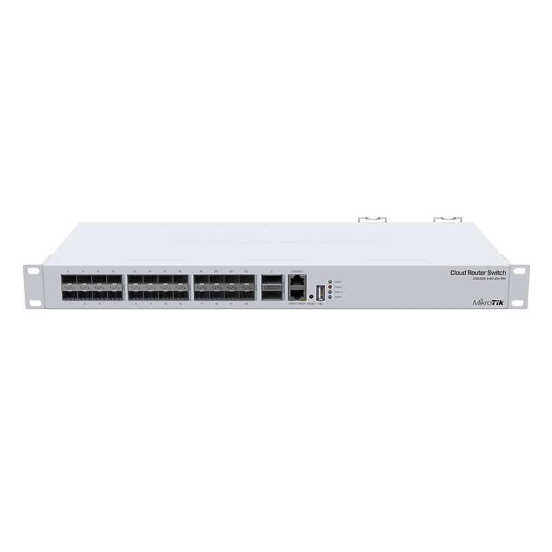 CRS326-24S+2Q+RM, Mikrotik Cloud Router Switch, 24xSFP+ 10Gbps/2xQSFP+ 40Gbps/Fastest switch