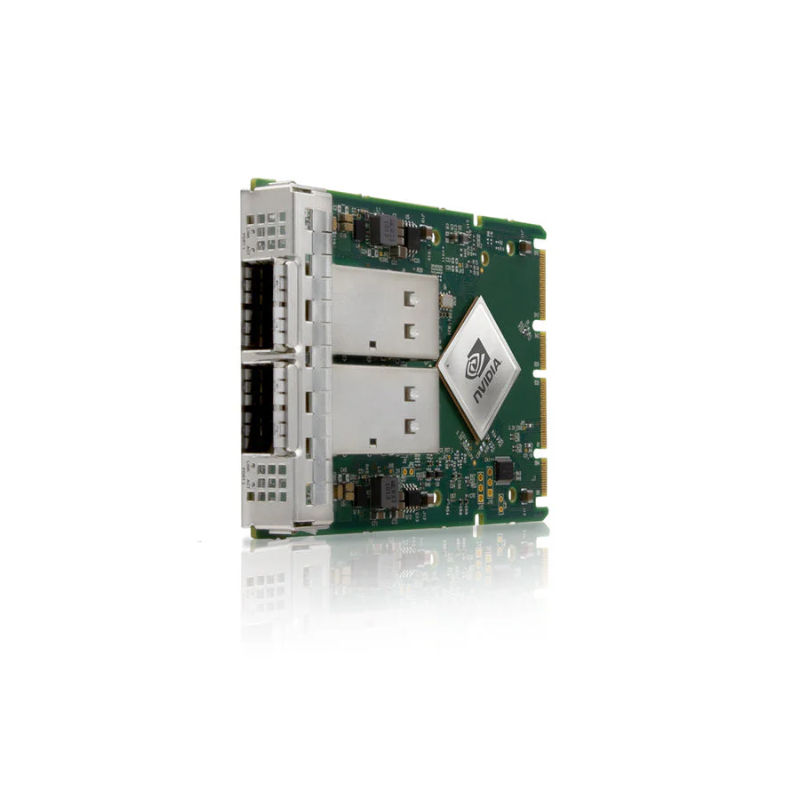 MCX516A-BDAT, NVIDIA Mellanox ConnectX-5 Ex EN Network Interface Card, 40GbE Dual QSFP28/PCIe 4.0 x16/Tall Bracket