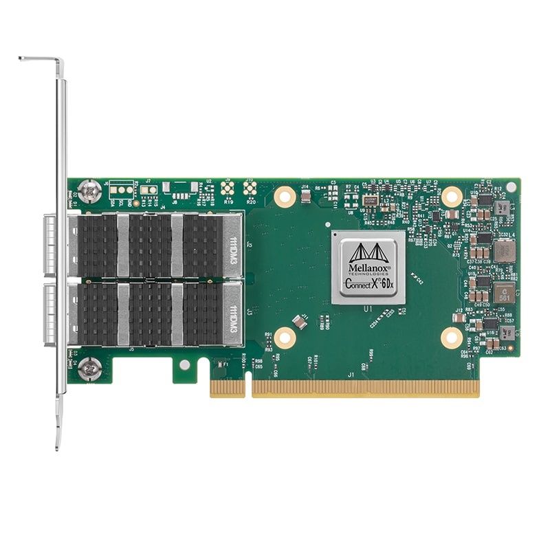 MCX623105AN-CDAT, NVIDIA Mellanox ConnectX-6 Dx EN Adapter, 100GbE QSFP56/PCIe 4.0 x16/No Crypto