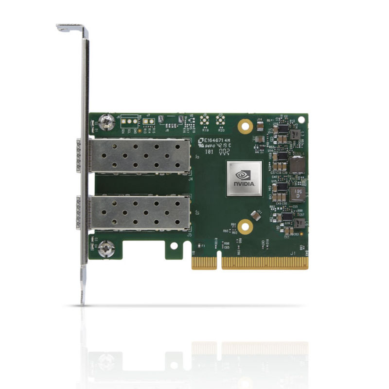 MCX631102AC-ADAT, NVIDIA Mellanox ConnectX-6 Lx Adapter, 25GbE Dual-port SFP28 PCIe4.0