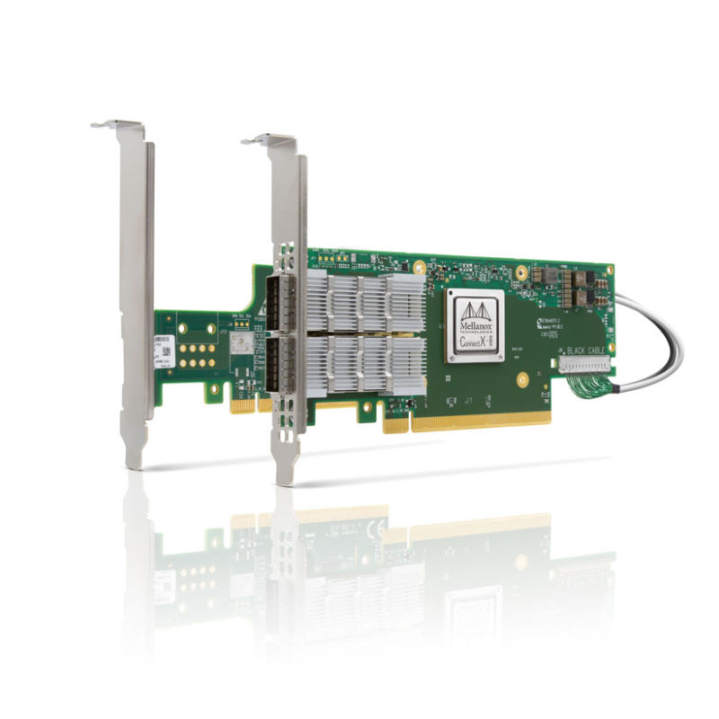 MCX653435A-HDAE, NVIDIA Mellanox ConnectX-6 VPI Adapter Card, Network Adapter, 200Gb/s HDR IB & 200GbE/PCIe4.0 x16/Single-port QSFP56
