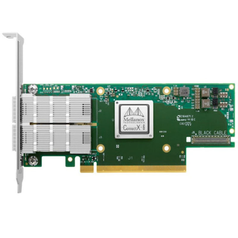 MCX683105AN-HDAT, NVIDIA Mellanox ConnectX-6 Adapter, HDR, 1xQSFP56, PCIe 4.0 x16