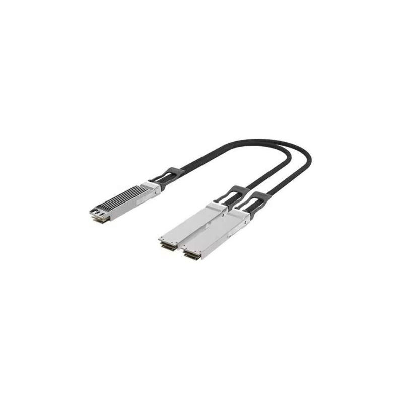 MFA7U10-H010-FLT, NVIDIA Mellanox NVIDIA AOC Splitter, IB Twin Port HDR 400Gb/s to 2x200Gb/s OSFP to 2xQSFP56 10m Flat Top