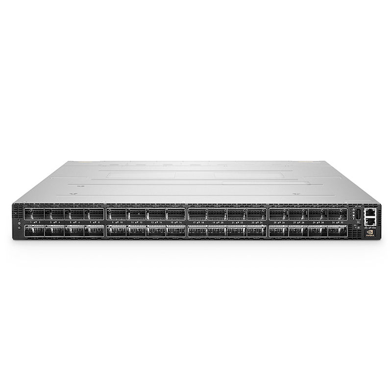 MQM9700-NS2F, NVIDIA Mellanox MQM9700 Switch, 64x400Gb/s, 32xOSFP, P2C airflow