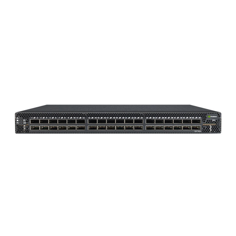 MSB7800-ES2R, NVIDIA Mellanox Switch, InfiniBand Switch, 36x100Gb/s QSFP28/2xAC PSU/1U Standard Depth