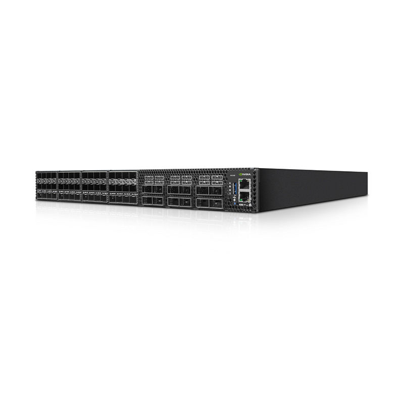 MSN3420-CB2FO, NVIDIA Mellanox Spectrum-2 Switch, 48xSFP28/12xQSFP28/2xAC PSU