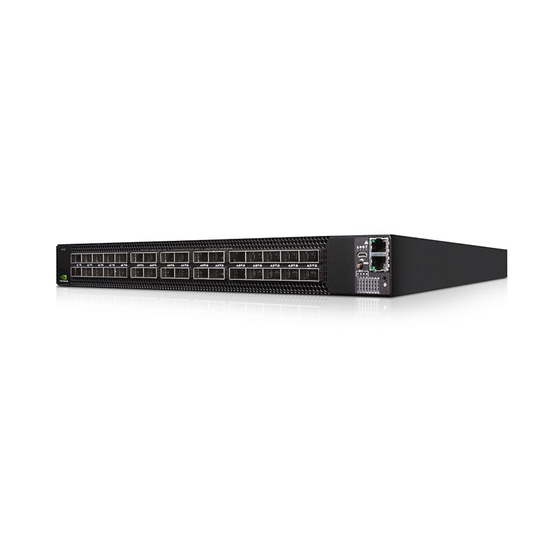 MSN3700-CS2R, NVIDIA Mellanox Spectrum-2 Switch, 32x100GbE QSFP28/2xAC PSU/x86 CPU