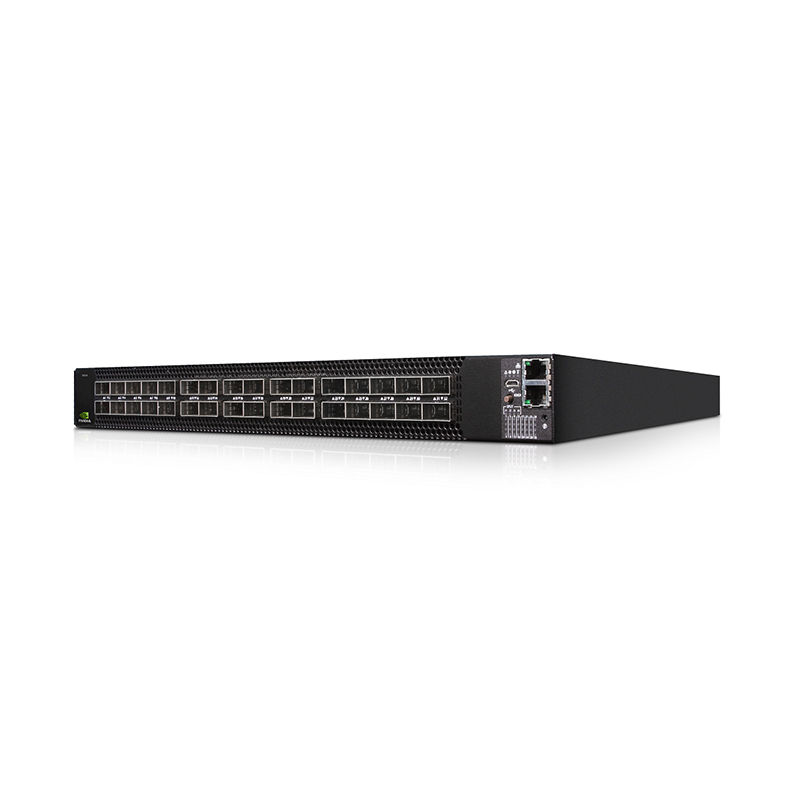 MSN3700-VS2RC, NVIDIA Mellanox Spectrum-2 Switch, 32xQSFP56/2xAC PSU/x86 CPU