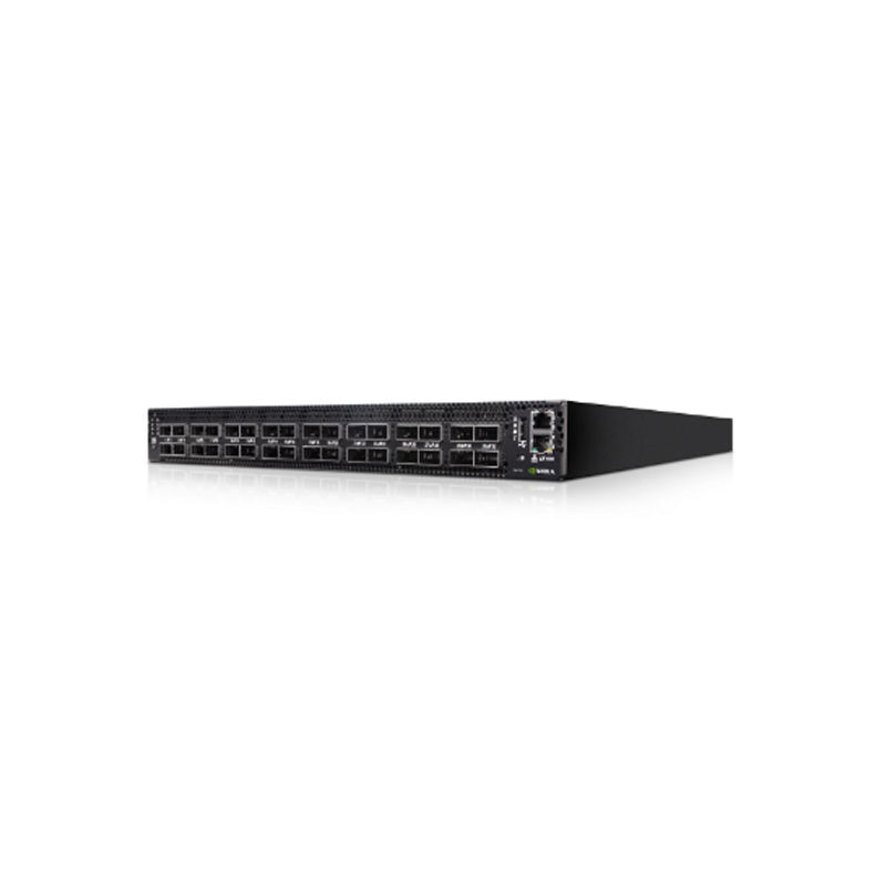 MSN4700-WS2F, NVIDIA Mellanox Spectrum-3 Switch, 32x400GbE QSFPDD/2xAC PSU/P2C airflow