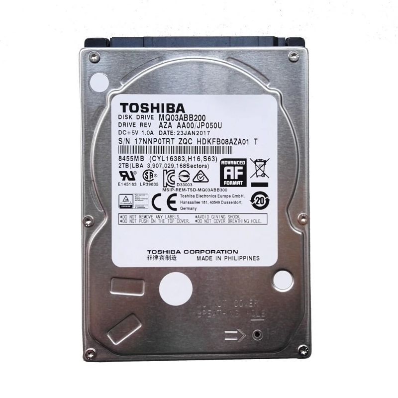 Toshiba MQ03ABB200 2TB 5400RPM SATA 2.5-Inch Internal Hard Drive