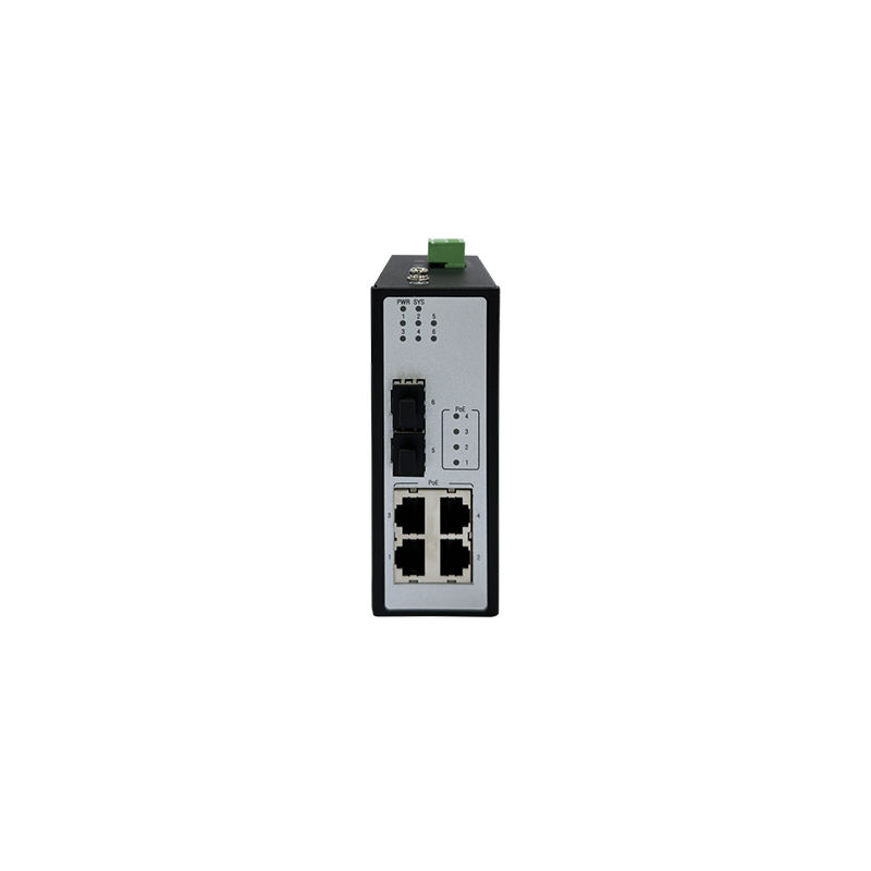 SDS300-A6P2040P, MRD R37 Series Switch, 2x100/1000BaseX SFP, 4x10/100/1000BaseT PoE