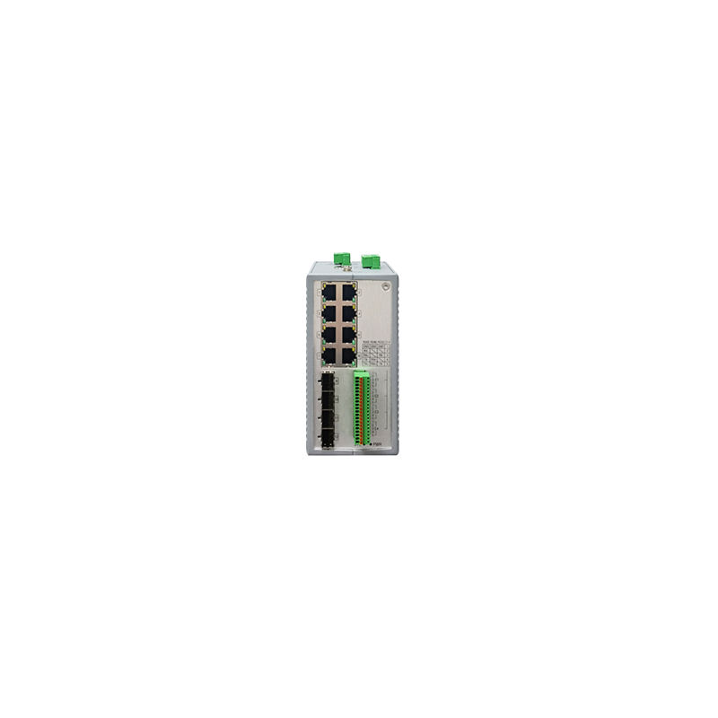 TCC4100-BU4080S, MRD TCC4100 Series Industrial Ethernet Switch, 4x100/1000BaseX SFP, 4xSerial Ports, 8x10/100/1000BaseT